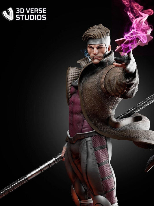 Gambit 3D Printed Collectible Statue: Unleash the X-Men's Cajun Charm – Epic Marvel Figure for Fans