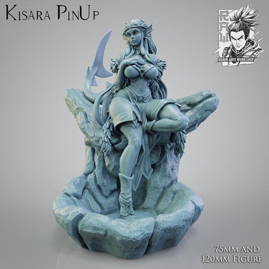Mermaid Kisara Pinup Statue: Exquisite Hand-Painted Collectible