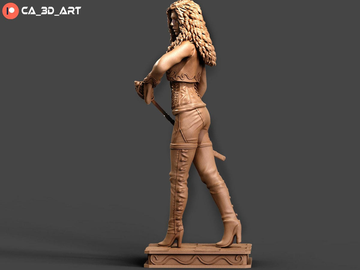 Anna Valerious NSFW 3D Printed Statue – Mature Gothic Movie Hunter Resin Collectible, Made to Order for Adult Collectors