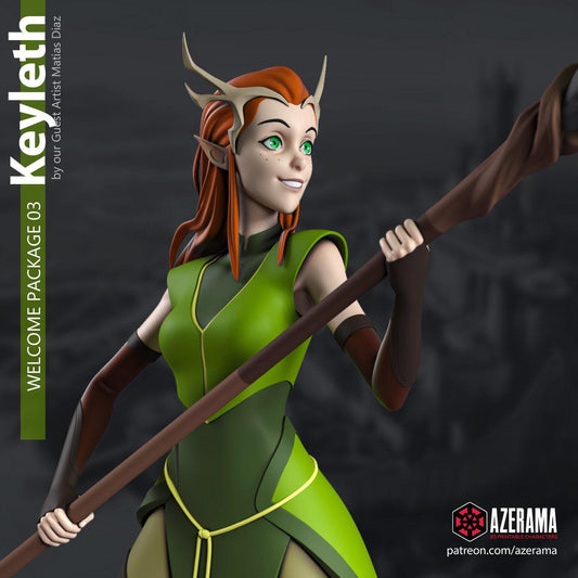 Embrace Nature's Power: Keyleth Critical Role 3D Printed Resin Statue – Voice of the Tempest Collectible Figure
