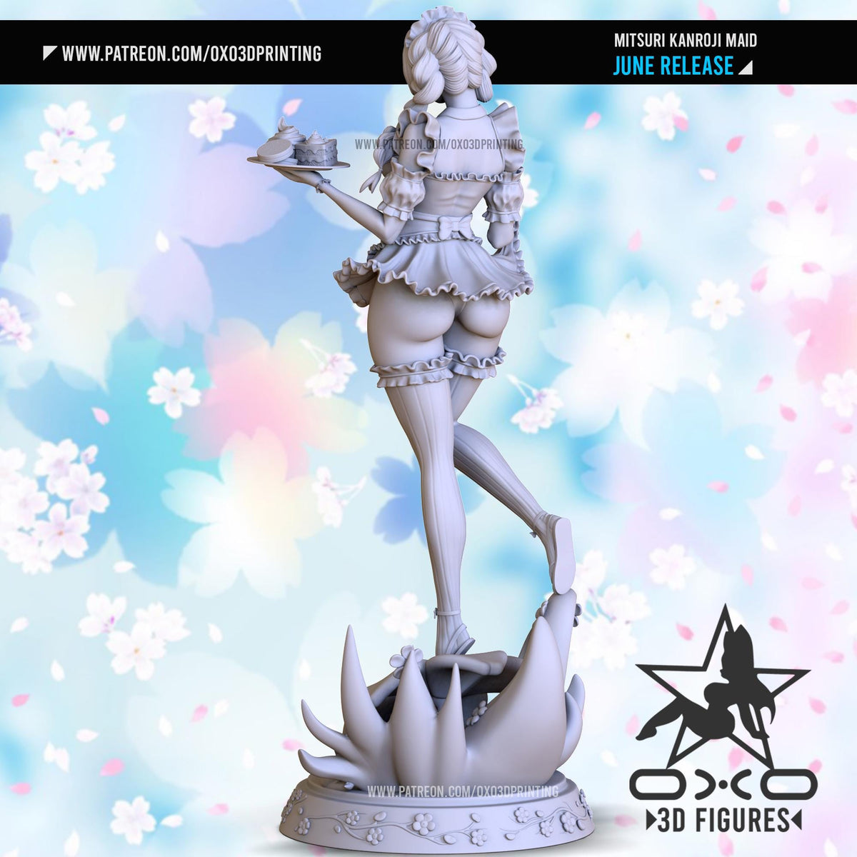 Mitsuri Kanroji NSFW 3D Printed Statue – Mature Anime Maid Resin Collectible, Made to Order for Adult Collectors & Fans