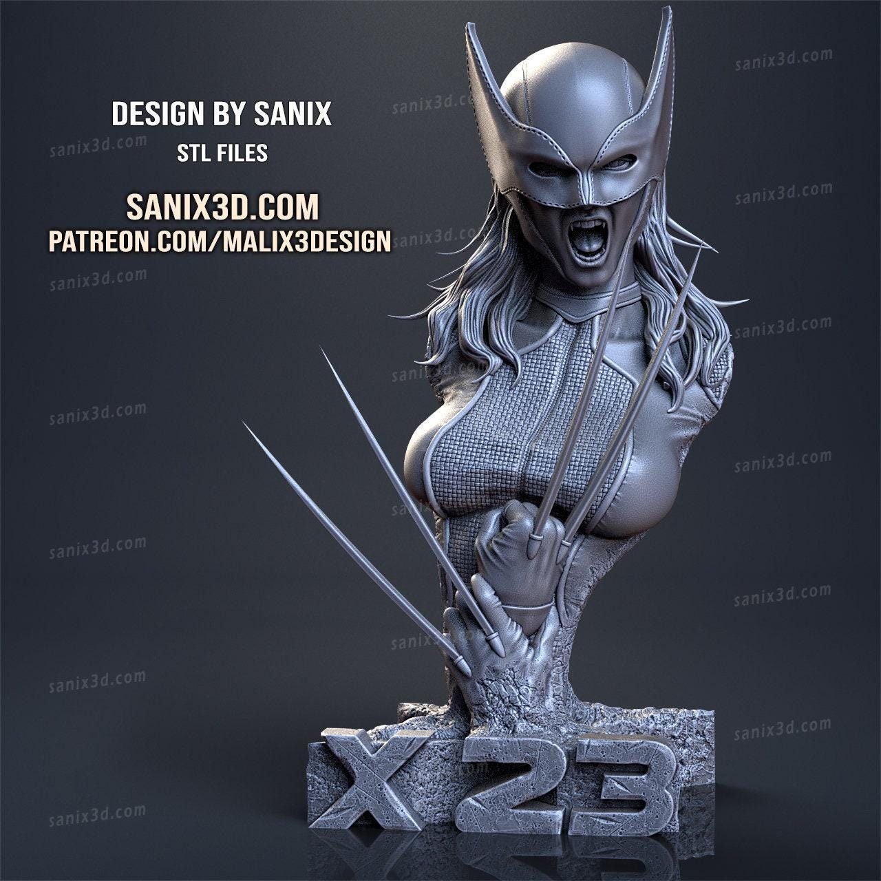 x23 3d print Collectible Miniature statue figure gift idea for man woman painter scale 1\8