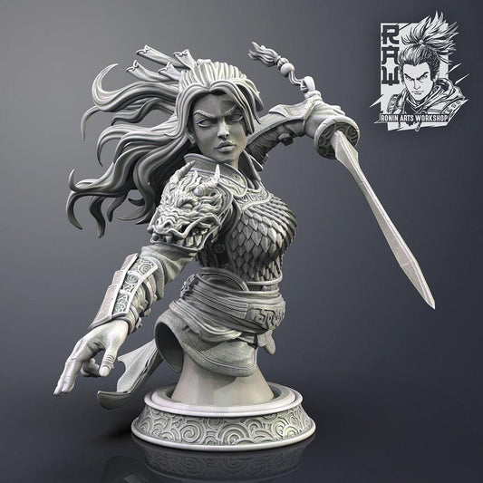 Wen the Warrior 10 cm Collectible Miniature, Tabletop miniatures, Collectible figurines, Pathfinder, Dnd, dungeons and dragons