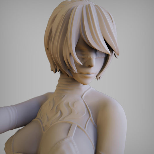 2B Nier Automata Resin Statue - Hand-Painted Collectible Figure (NSFW Option Available)