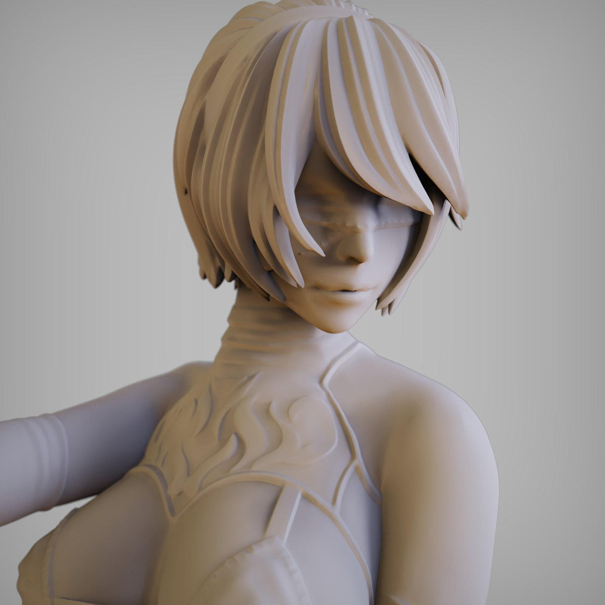 2B Nier Automata NSFW 3D Printed Statue – Mature YoRHa Android Resin Collectible, Made to Order for Adult Collectors