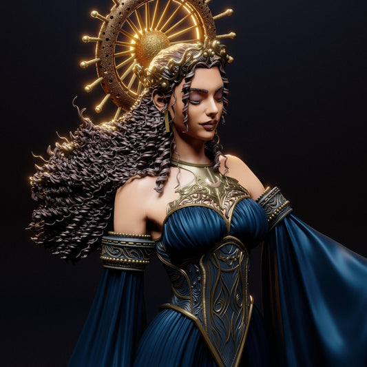 Goddess of Night: Nyx Collectible Statue – Hand-Painted 3D Resin Figure for Mythology Fans