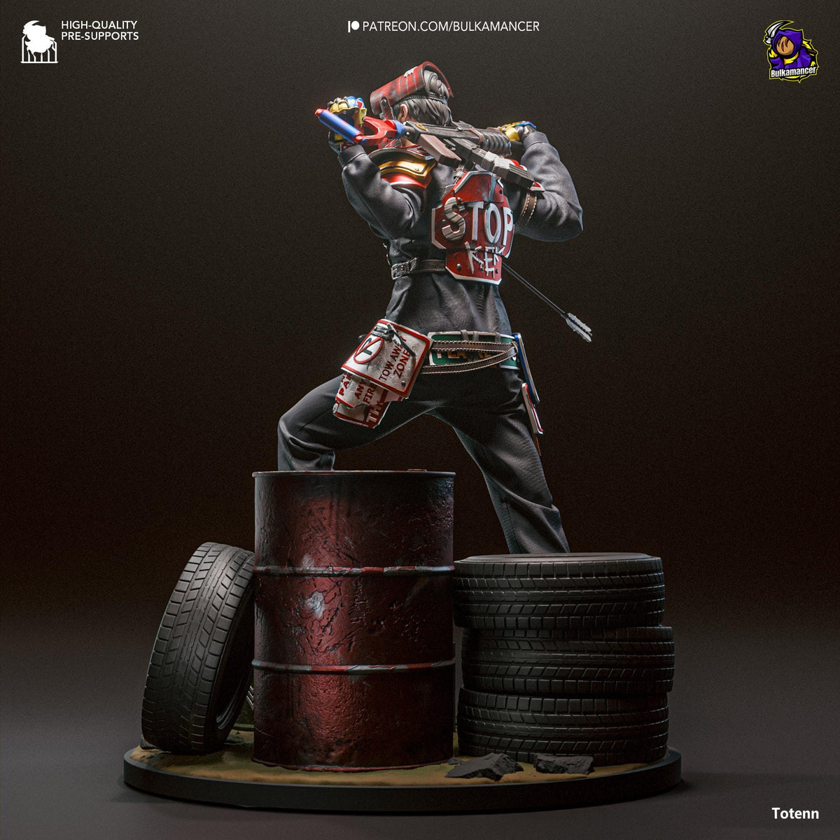 Warrrior Rust Rust Game Warrior Statue – Minis Forge Studio