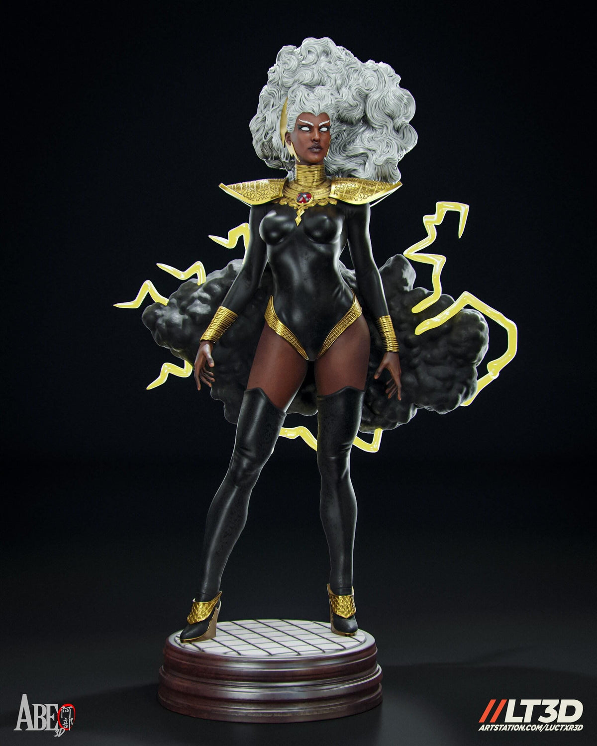 Storm Hellfire Gala NSFW 3D Printed Statue – Mature Superhero Resin Collectible, Made to Order for Adult Collectors