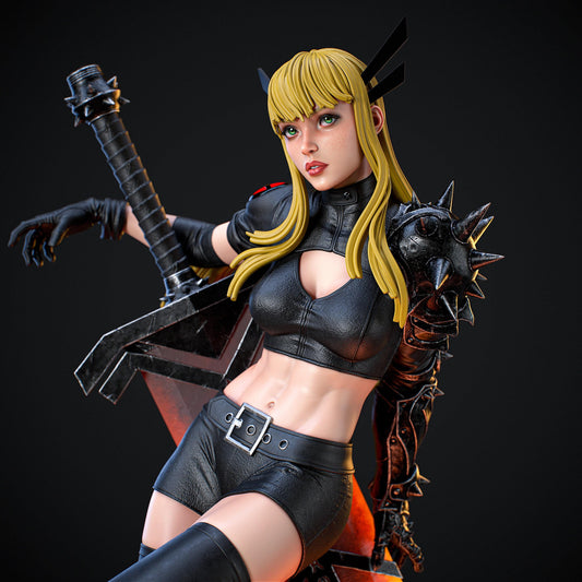 Magik 3D Printed Collectible Miniature Statue: X-Men Heroine Figure