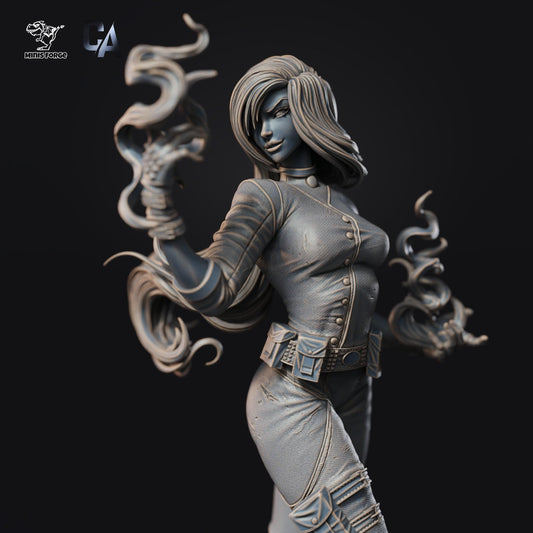 Shego NSFW 3D Printed Statue – Mature Animated Series Villain Resin Collectible, Made to Order for Adult Collectors