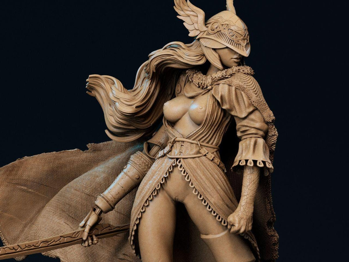Malenia NSFW 3D Printed Statue – Mature Elden Ring Boss Resin Collectible, Made to Order for Adult Collectors & Fans
