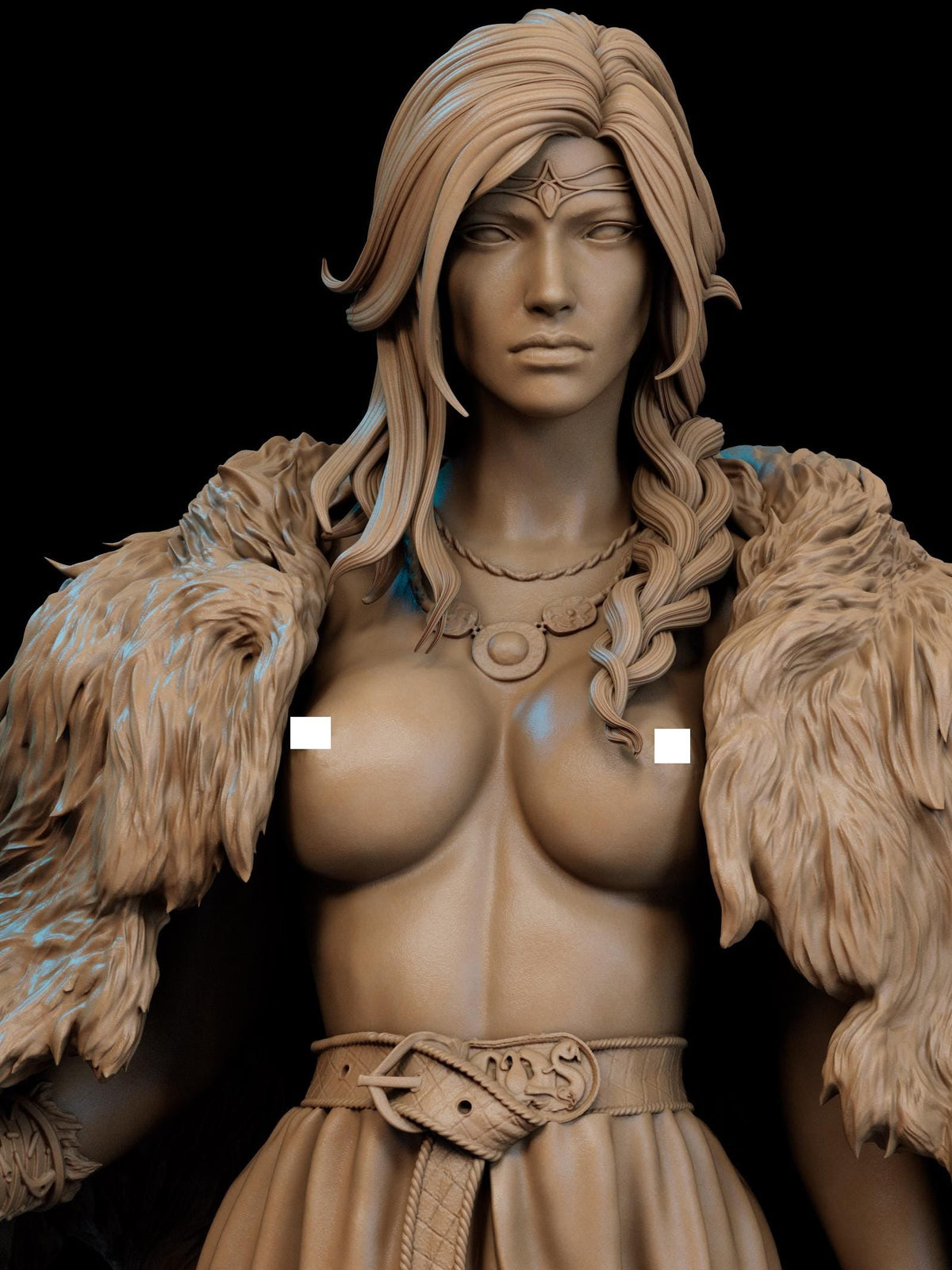 Freja Norse Goddess NSFW 3D Printed Statue – Mature Mythology Resin Collectible, Made to Order for Adult Collectors