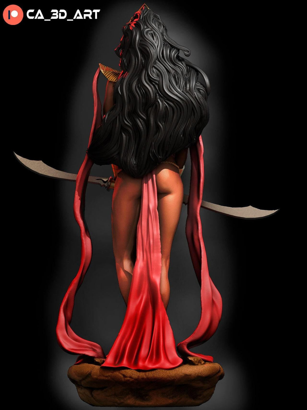Dejah Thoris NSFW 3D Printed Statue – Mature Princess of Mars Resin Collectible, Made to Order for Adult Collectors