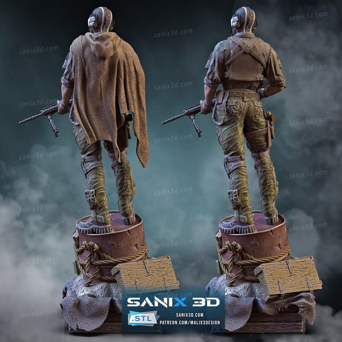 Ghost NSFW 3D Printed Statue – Mature CoD Tactical Operator Resin Collectible, Made to Order for Adult Collectors & Fans