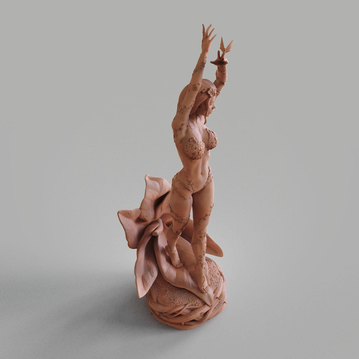 Poison Ivy DC NSFW 3D Printed Statue – Mature Botanical Villain Resin Collectible, Made to Order for Adult Collectors