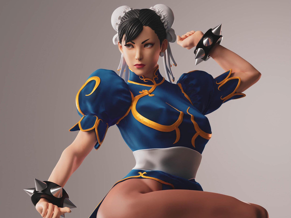 Chun Li NSFW 3D Printed Statue – Mature Martial Artist Resin Collectible, Made to Order for Adult Collectors & Fans