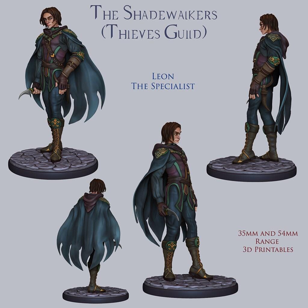 Thieves Guild 3d printed statue Collectible Miniature figure gift idea nsfw pin up unpainted 35 mm scale