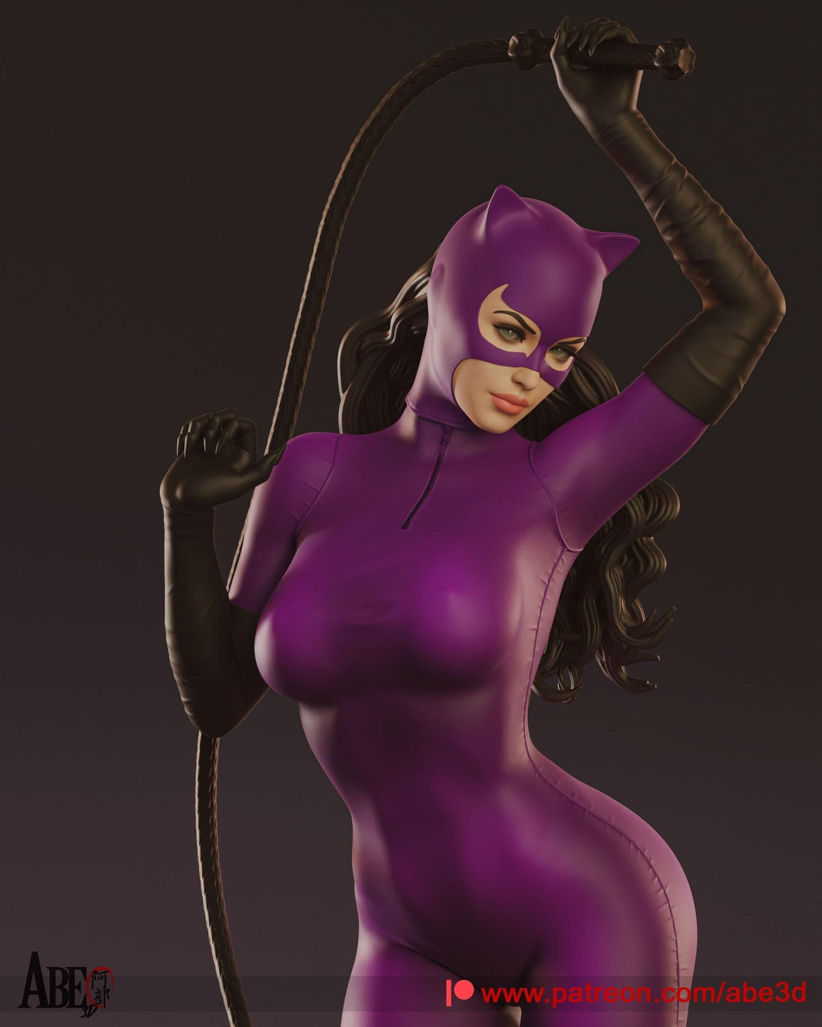 Catwoman DC Comics NSFW 3D Printed Statue – Mature Fan Art Resin Collectible, Made to Order for Adult Collectors & Fans