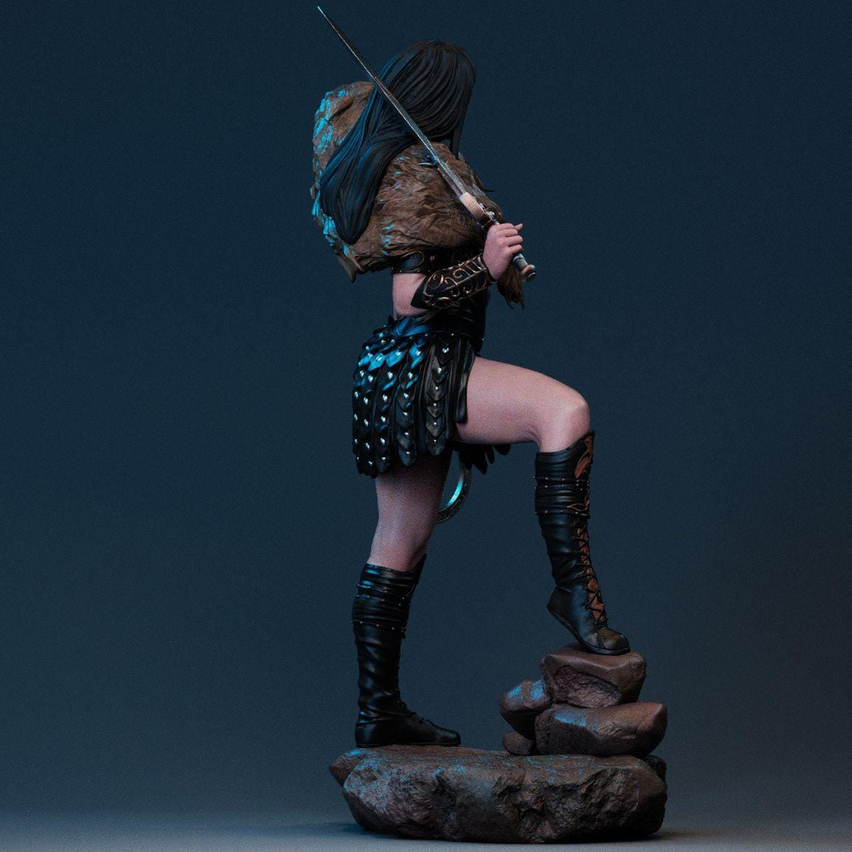 Xena Warrior Princess NSFW 3D Printed Statue – Mature Fantasy Resin Collectible, Made to Order for Adult Collectors