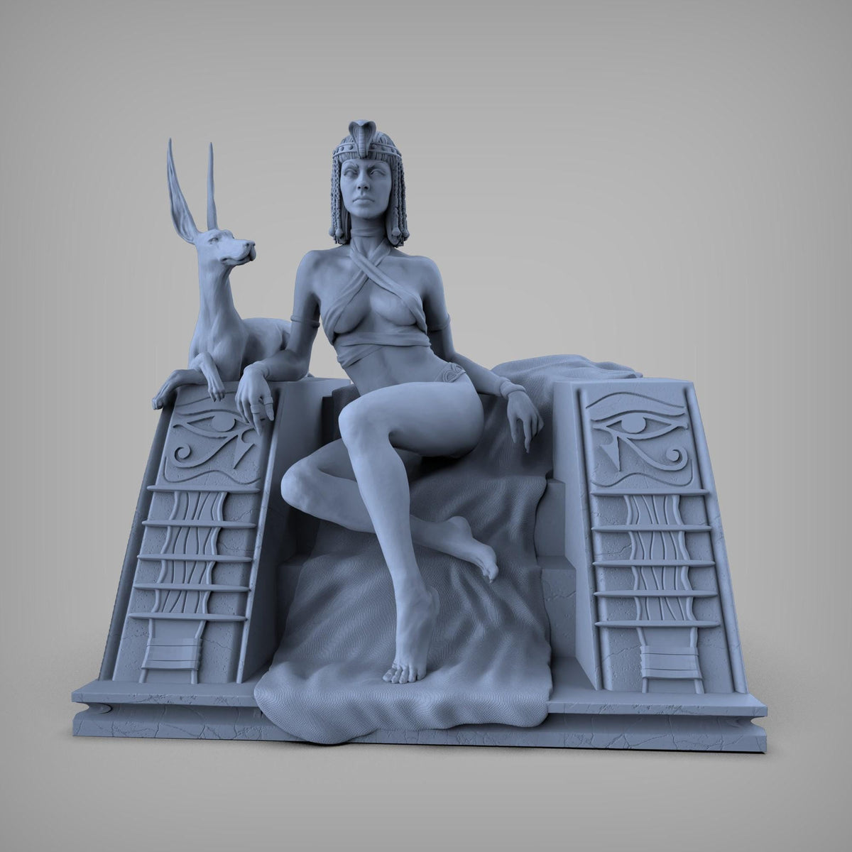 Cleopatra NSFW 3D Printed Statue – Mature Historical Pin-Up Resin Collectible, Made to Order for Adult Collectors & Fans