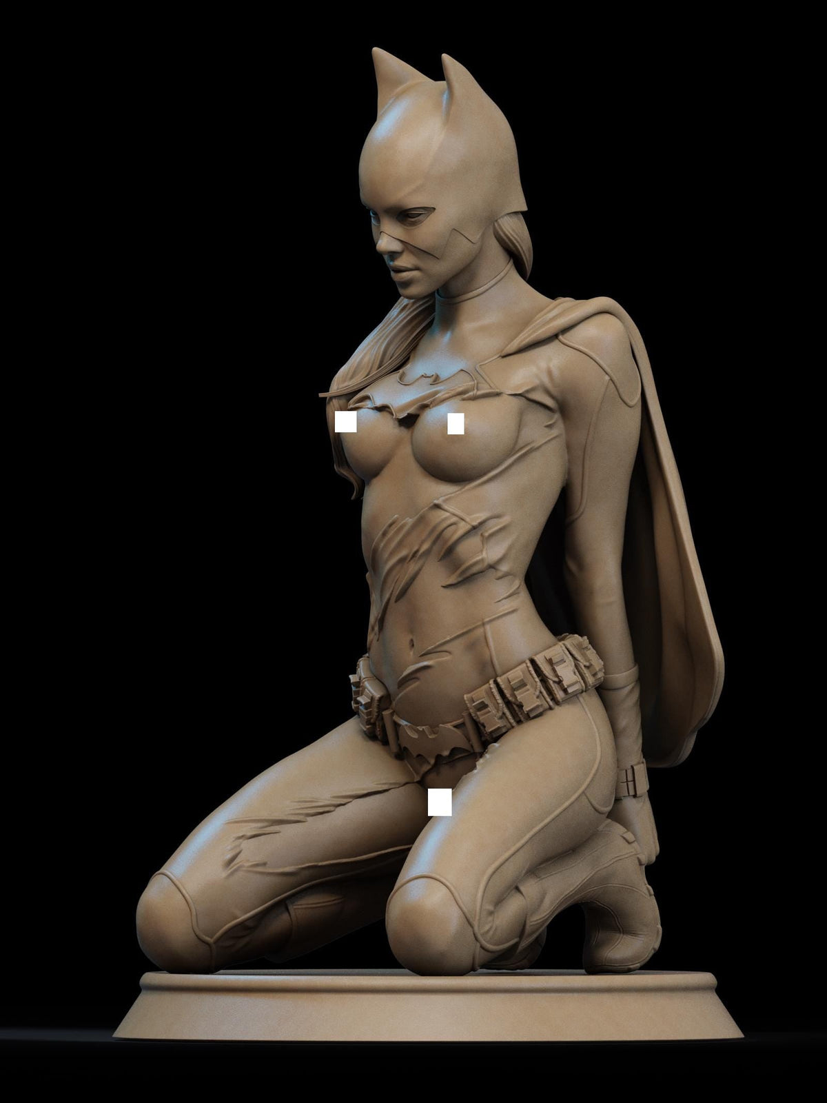 Batwoman DC Comics NSFW 3D Printed Statue – Mature Gotham Resin Collectible, Made to Order for Adult Collectors & Fans