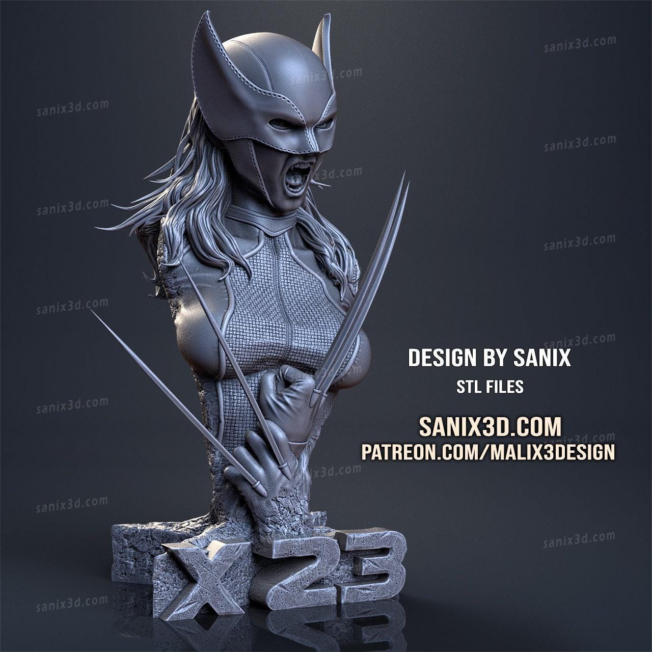 x23 3d print Collectible Miniature statue figure gift idea for man woman painter scale 1\8