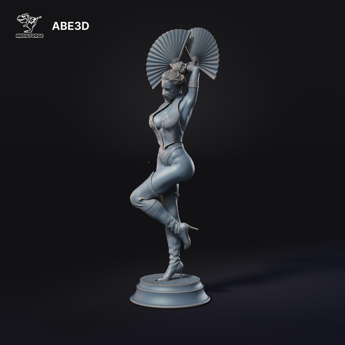 Kitana Mortal Kombat NSFW 3D Printed Statue – Mature Fighting Game Resin Collectible, Made to Order for Adult Collectors