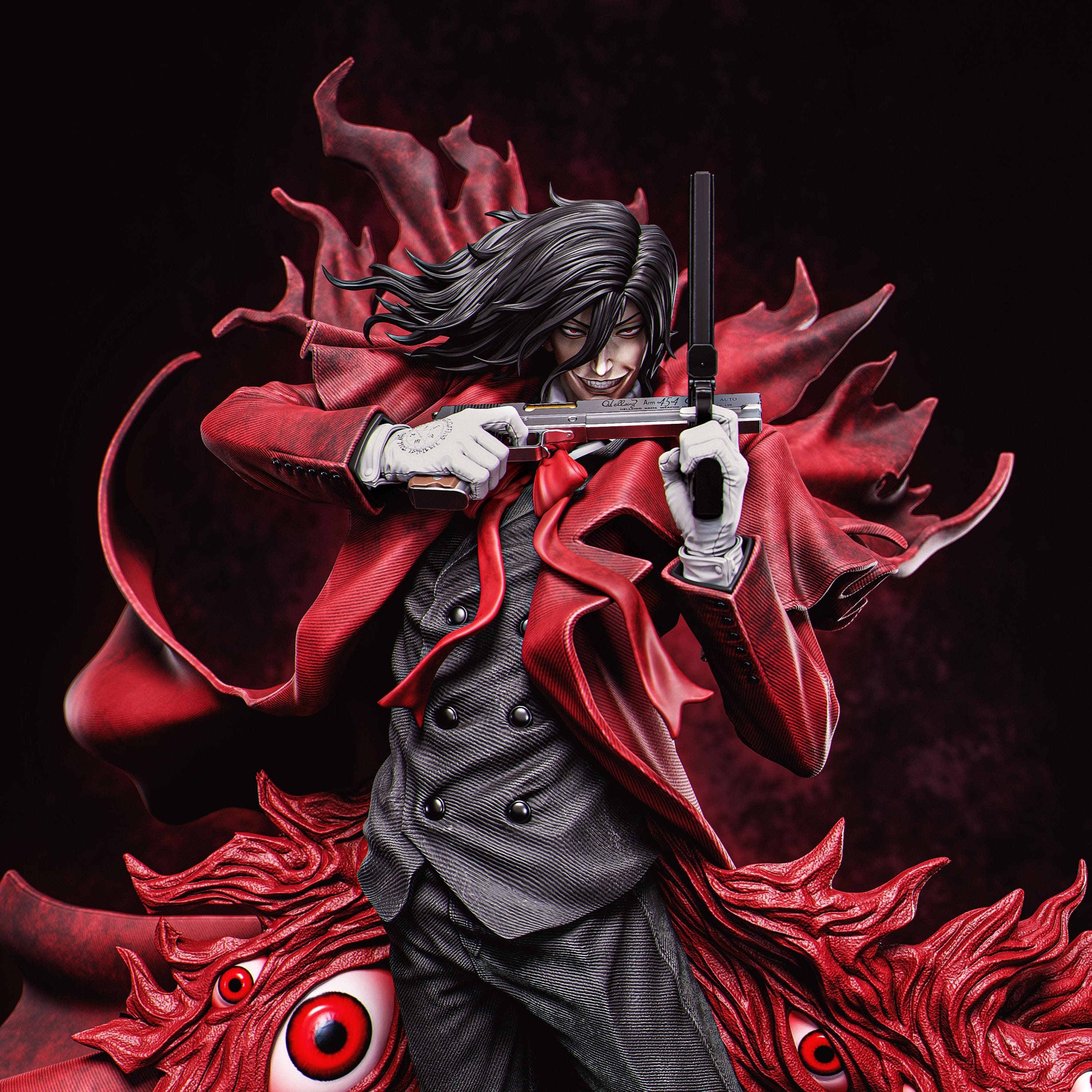 Alucard Hellsing: 3D Printed Collectible Figure – Minis