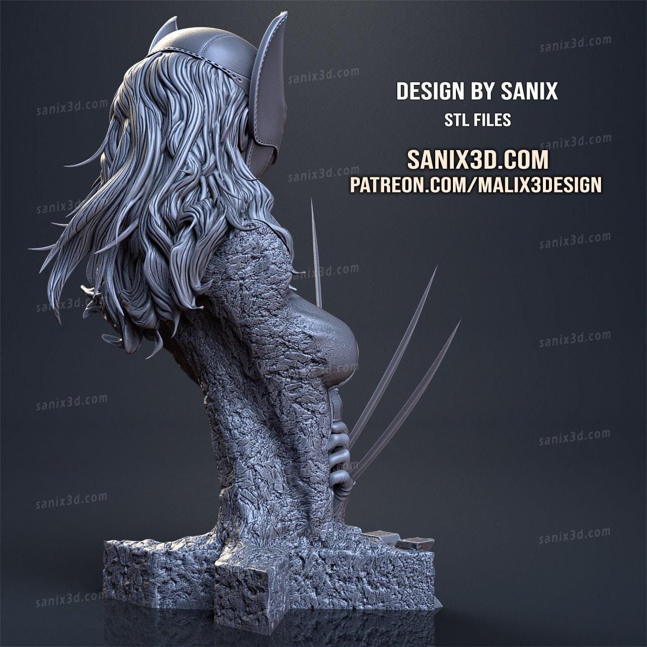 x23 3d print Collectible Miniature statue figure gift idea for man woman painter scale 1\8