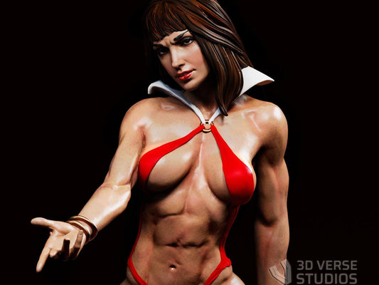 Queen of the Vampires: Vampirella 3D Printed Collectible Statue – Iconic Figure for Fans