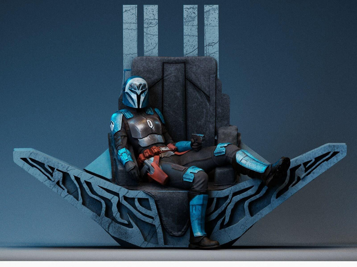 Kryze of Mandalore NSFW 3D Printed Statue – Mature Sci-Fi Resin Collectible, Made to Order for Adult Collectors & Fans