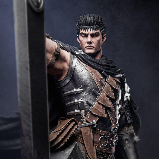 Epic Guts Berserk 3D Printed Miniature Statue: Black Swordsman Dark Fantasy Fan Art Collectible