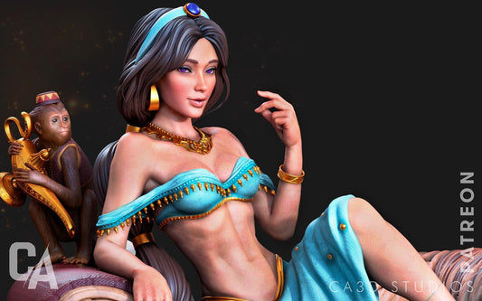 a digital painting of a woman in a bikini
