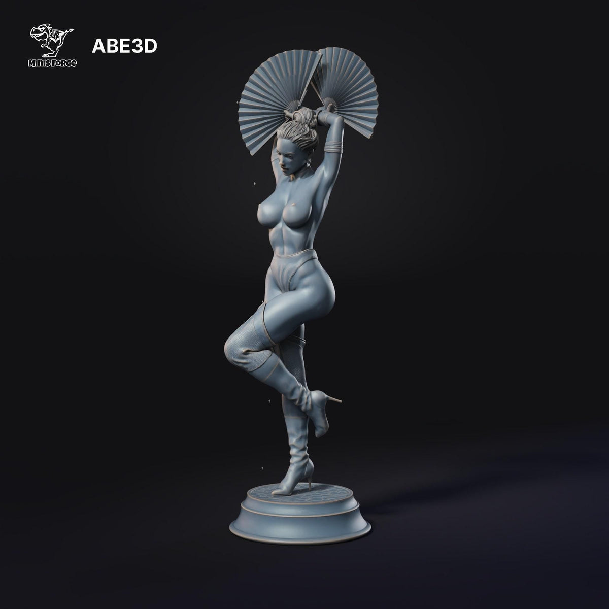 Kitana Mortal Kombat NSFW 3D Printed Statue – Mature Fighting Game Resin Collectible, Made to Order for Adult Collectors