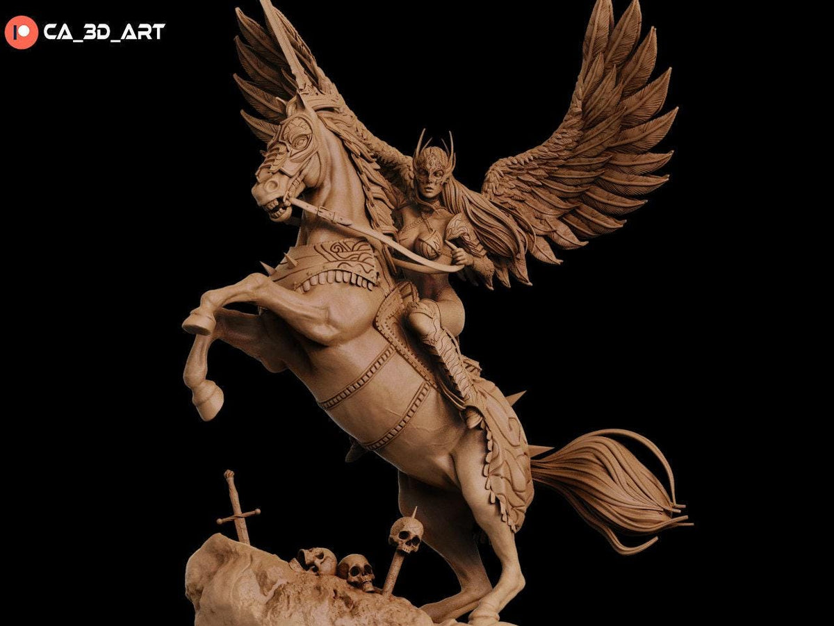 Valkyria NSFW 3D Printed Statue – Mature Norse Shieldmaiden Resin Collectible, Made to Order for Adult Collectors & Fans