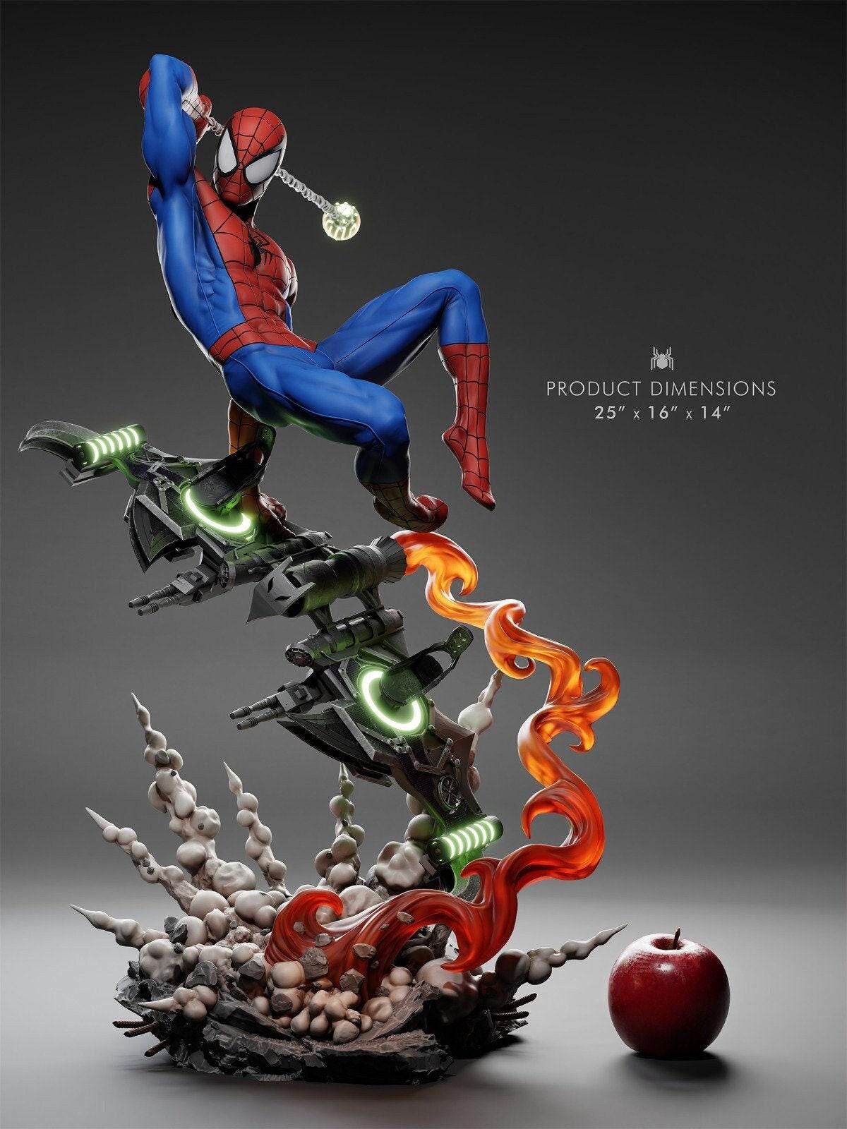Spider-Man Marvel NSFW 3D Printed Statue – Mature Web-Slinger Resin Collectible, Made to Order for Adult Collectors