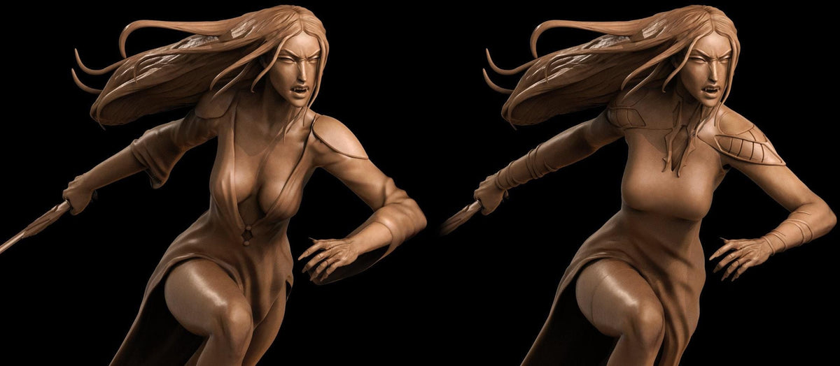 Carmilla NSFW 3D Printed Statue – Mature Gothic Horror Resin Collectible, Made to Order for Adult Collectors & Fans