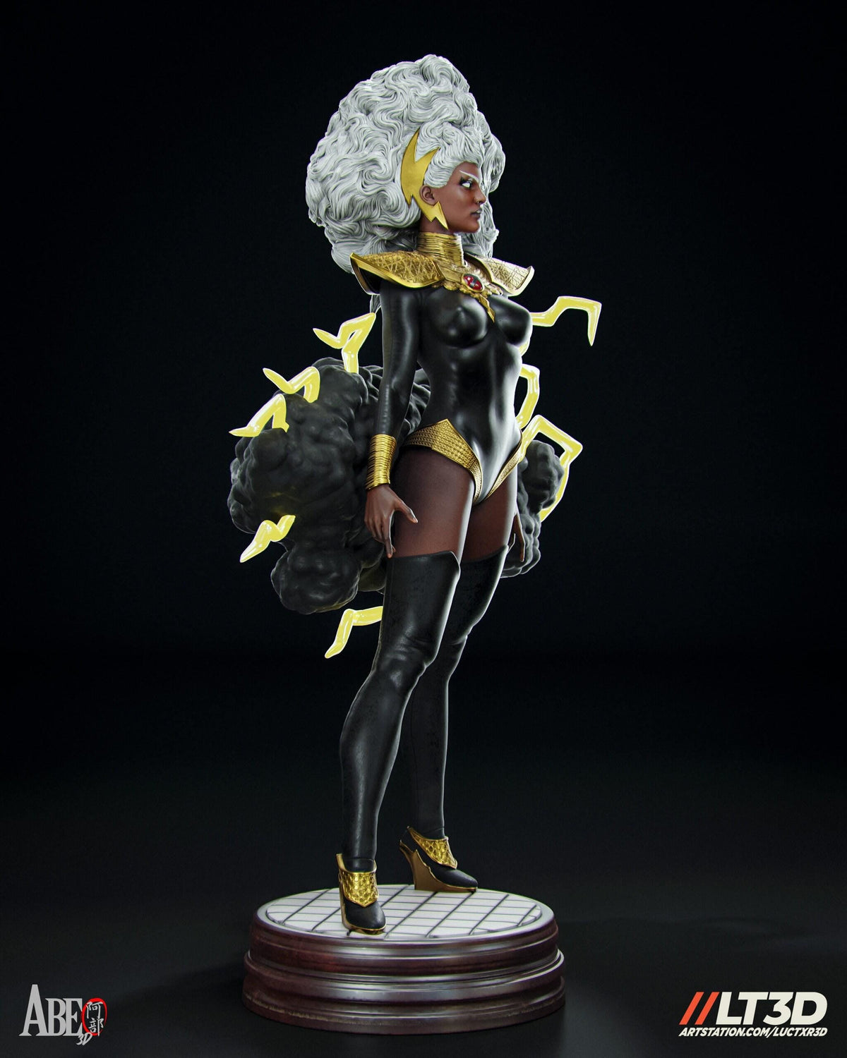 Storm Hellfire Gala NSFW 3D Printed Statue – Mature Superhero Resin Collectible, Made to Order for Adult Collectors