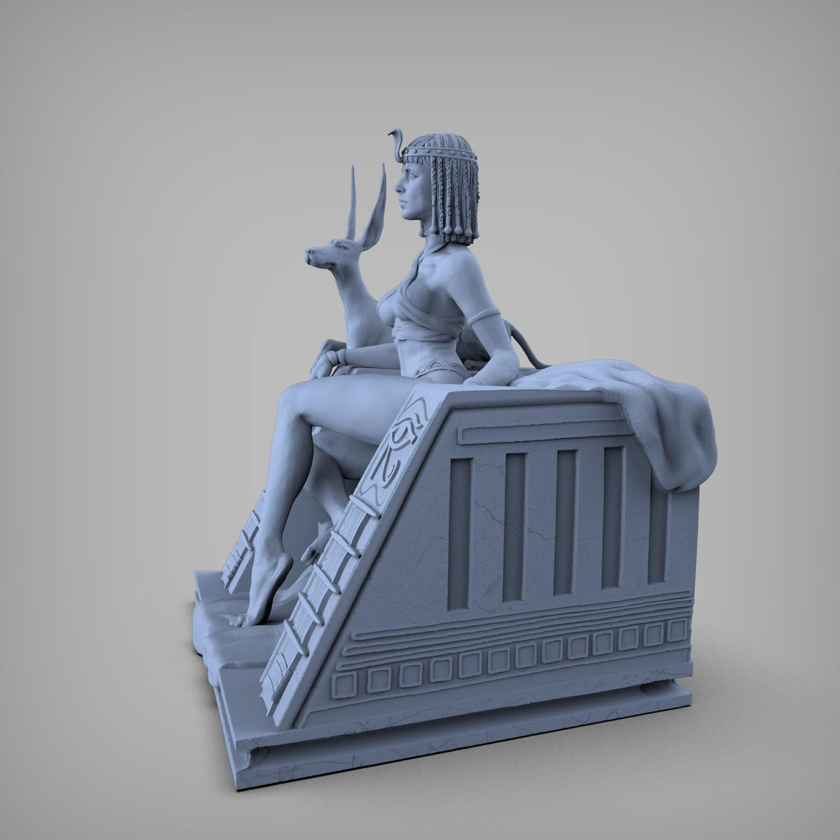 Cleopatra NSFW 3D Printed Statue – Mature Historical Pin-Up Resin Collectible, Made to Order for Adult Collectors & Fans