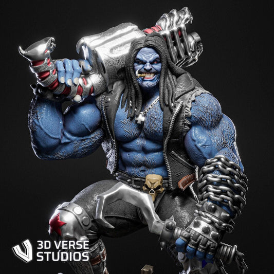 Lobo Collectible Statue: Intense Fanart 3D Printed Figure - DC Comics