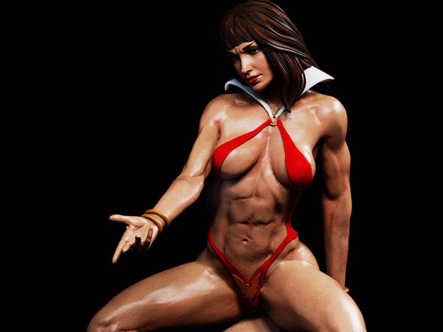 Queen of the Vampires: Vampirella 3D Printed Collectible Statue – Iconic Figure for Fans