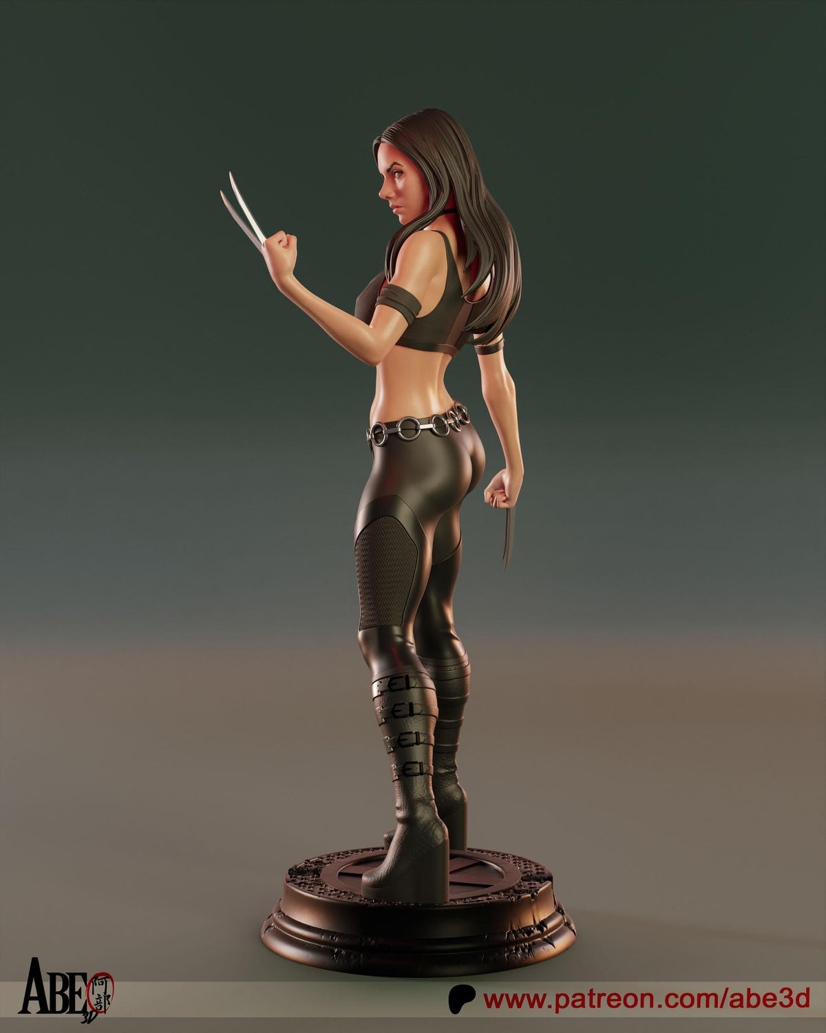 X-23 NSFW 3D Printed Statue – Mature Marvel X-Men Mutant Resin Collectible, Made to Order for Adult Collectors & Fans