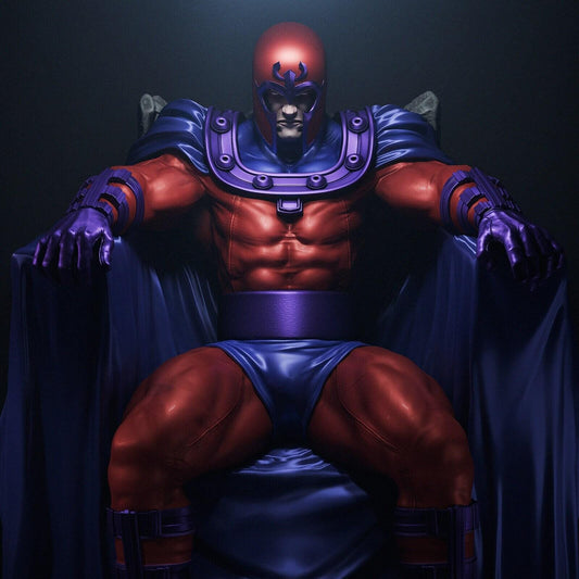 Master of Magnetism: Magneto 3D Printed Statue Collectible - X-Men Premium Figure