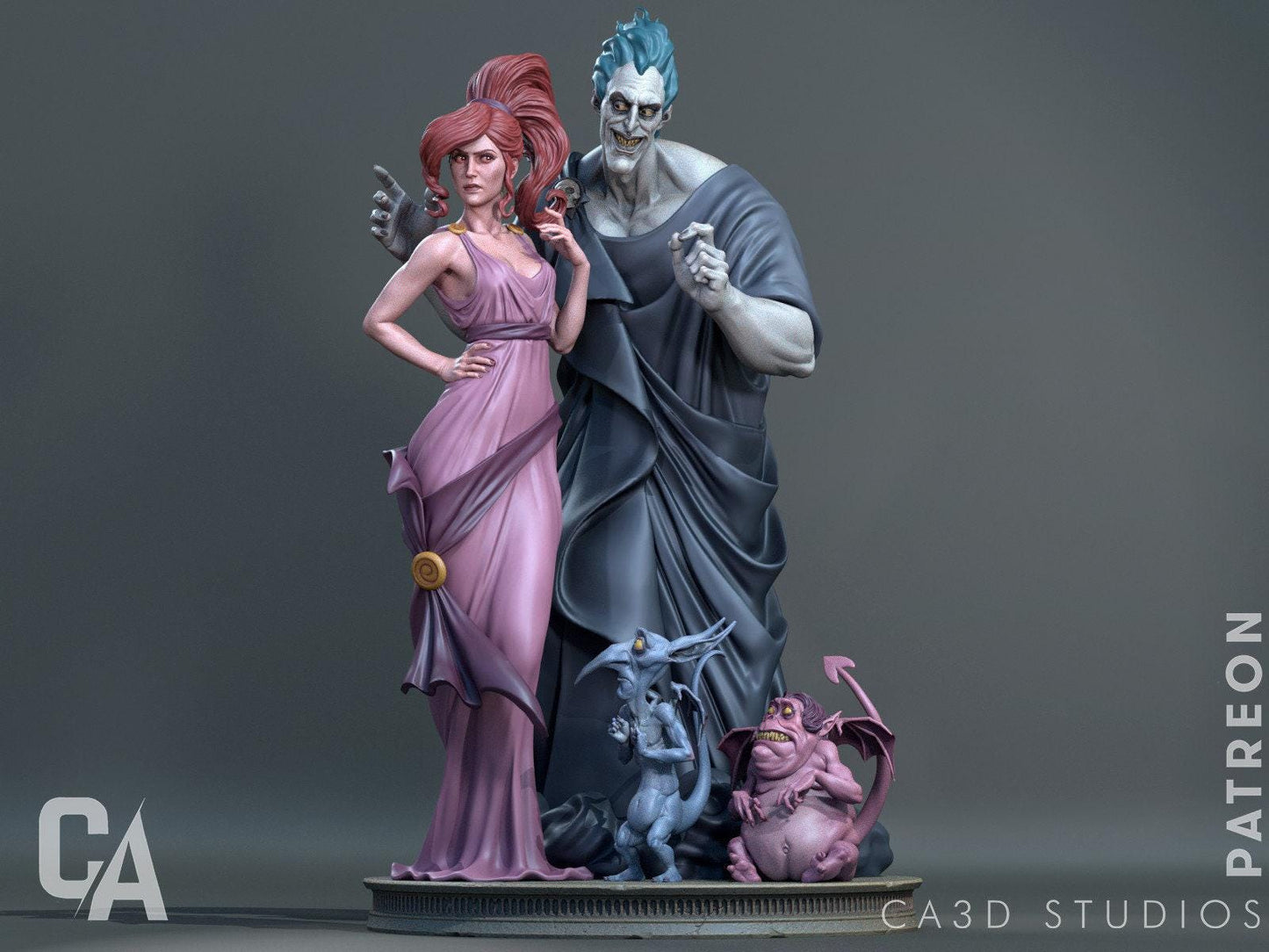 Heroic Zagreus Hades Video Game 3D Printed Statue: Unofficial Roguelike Collectible Fan Art Figure