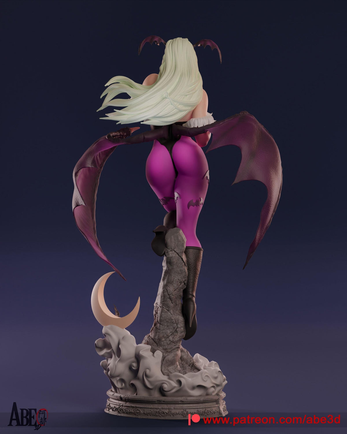 Morrigan NSFW 3D Printed Statue – Mature Darkstalkers Succubus Resin Collectible, Made to Order for Adult Collectors