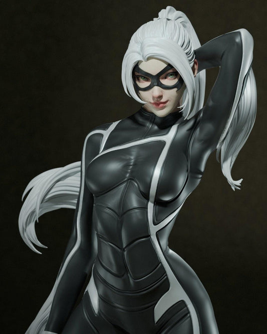 Black Cat 3d print Collectible Miniature statue figure gift idea for man woman painter nsfw