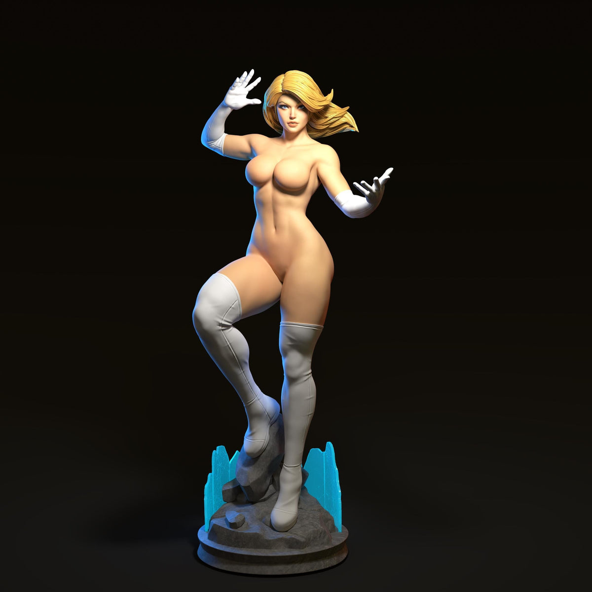 Sue Storm NSFW 3D Printed Statue – Mature Fantastic Four Resin Collectible, Made to Order for Adult Collectors & Fans