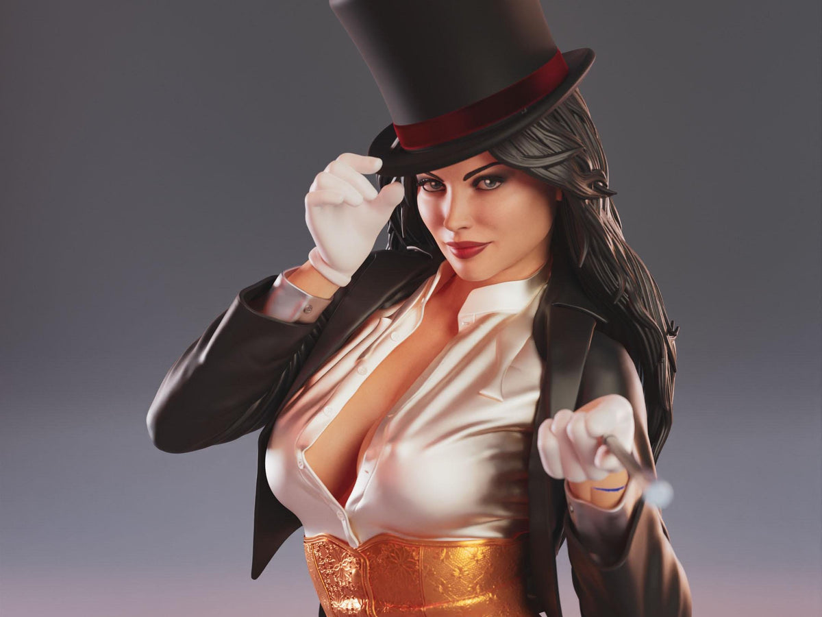 Zatanna NSFW 3D Printed Statue – Mature DC Stage Magician Resin Collectible, Made to Order for Adult Collectors & Fans