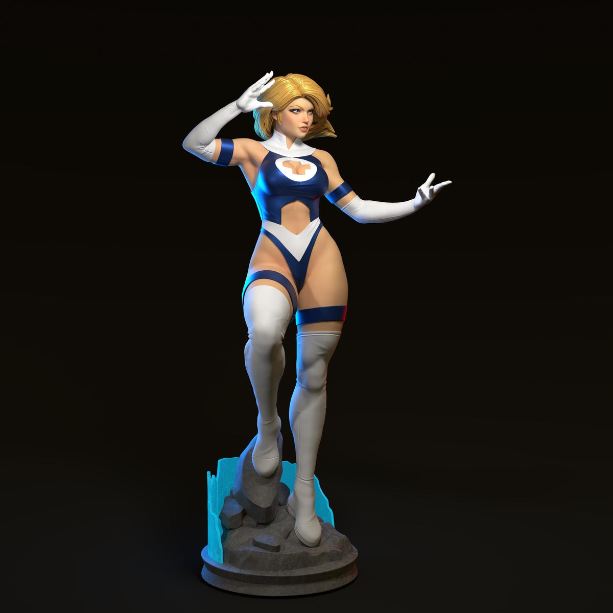Sue Storm NSFW 3D Printed Statue – Mature Fantastic Four Resin Collectible, Made to Order for Adult Collectors & Fans
