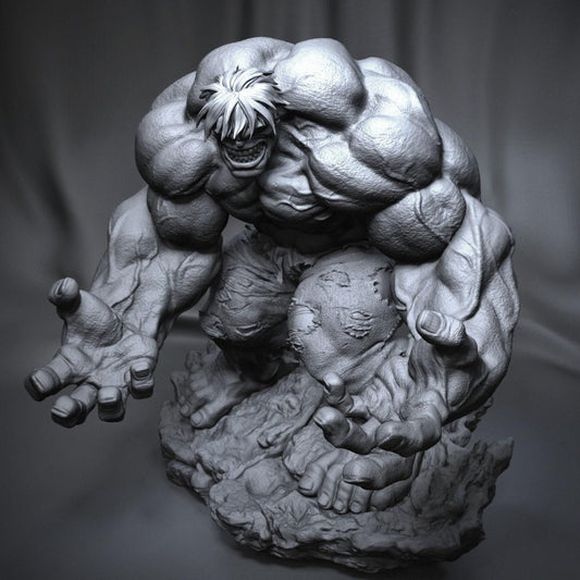 Hulk 3D Print Collectible Statue - Dynamic Marvel Avengers Superhero Figure for Fans